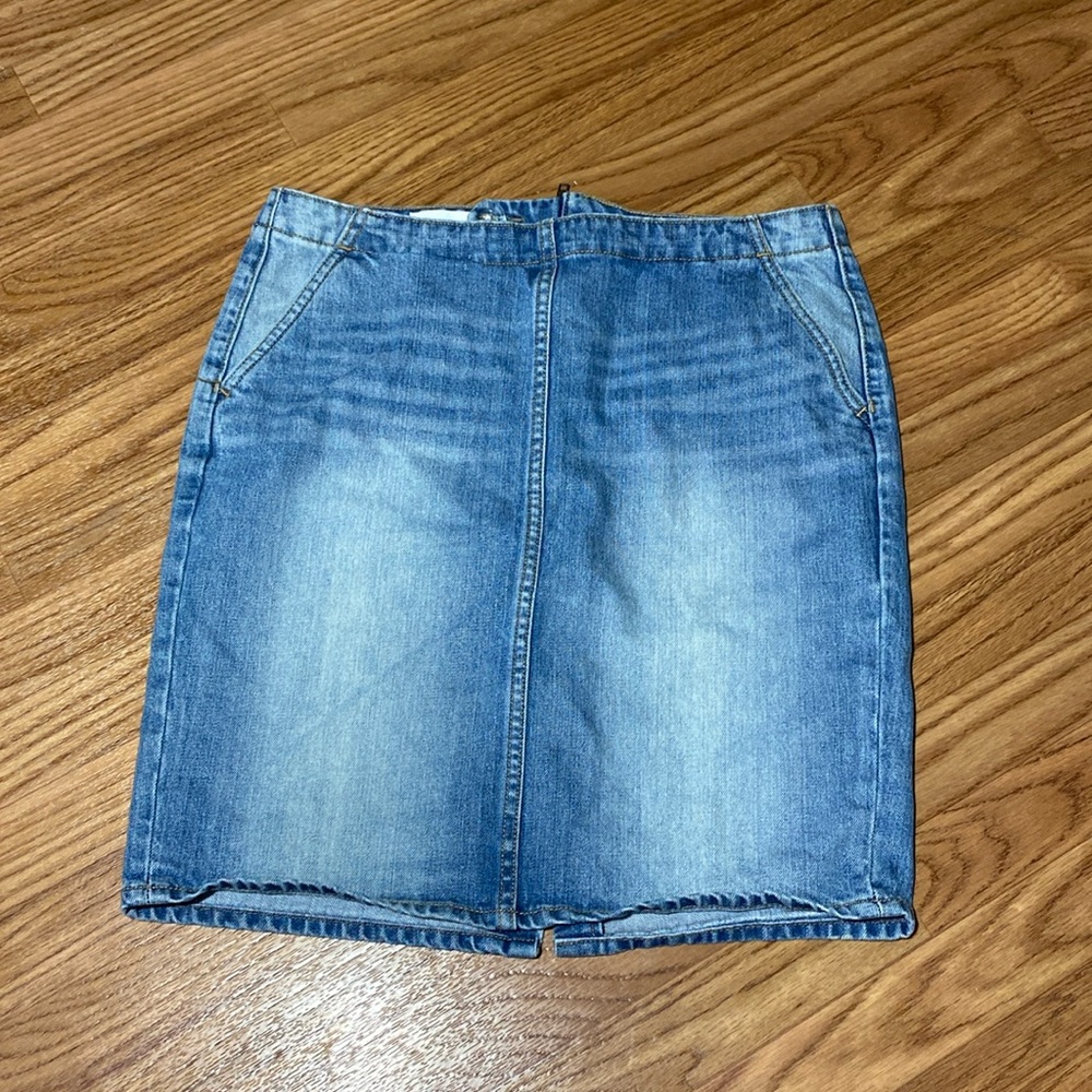 Gap denim jean mini skirt (30) blue spring summer casual